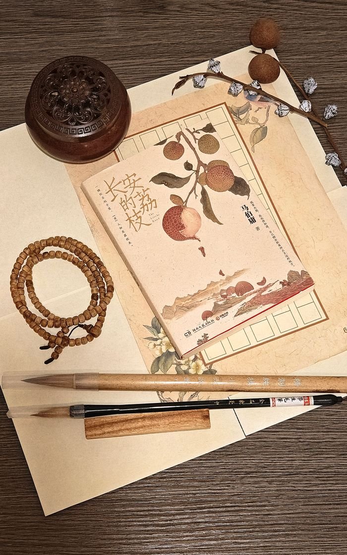 Services Flat lay of Asian calligraphy set with brushes, incense, and traditional paper art.